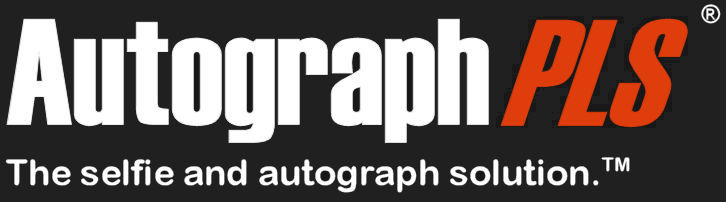 Logo for AutographPLZ fan card also known as consideration and autograph cards public celebrity selfies
